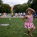 Alabama resident Mckenzie Hewett, 6, dances along to the music during the last night of the Ann Arbor Summer Festival in Ingalls Mall. Jeffrey Smith | AnnArbor.com